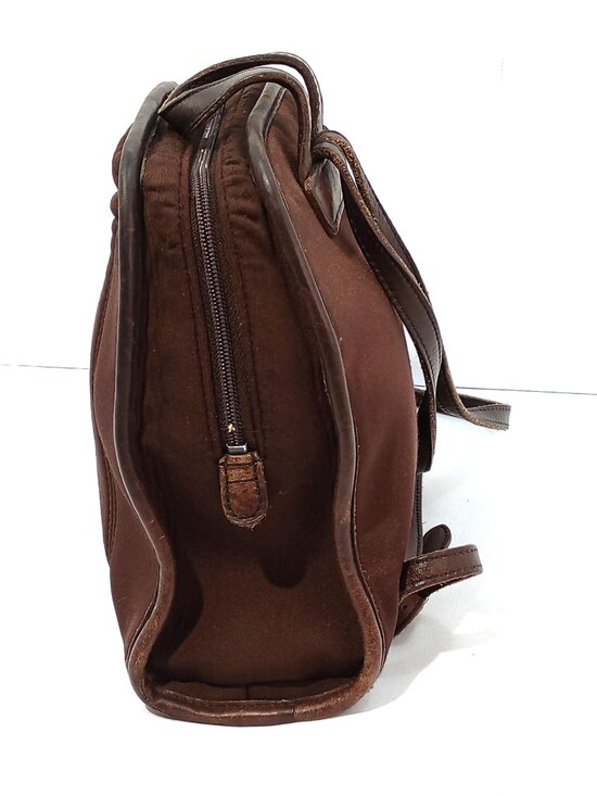 coach backpack small mini Court Colorblock Leather Bag Red Pink Orange Luxe Fashion Finds Refined pebble leather Inside zip cell phone and multifunction pockets Laptop compartment with zip closure Zip closure recycled polyester lining Top handle with 2 drop Outside zip pockets Adjustable shoulder straps Fits a 12 (zip compartment) or 13 (main compartment) laptop 10 3/4 (L) x 14 (H) x 5 1/4 (W) Style No. Vintage Coach Mini Backpack Brown